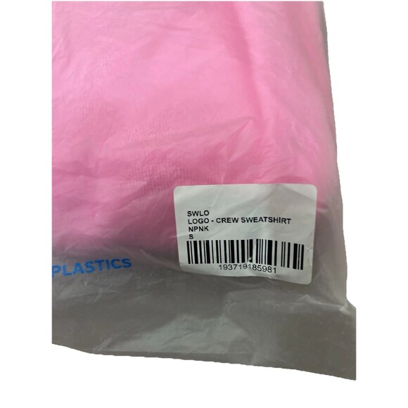 Aviator Nation Relaxed Logo Crew Sweatshirt Neon Pink Size S Unisex Pullover - Picture 5 of 7